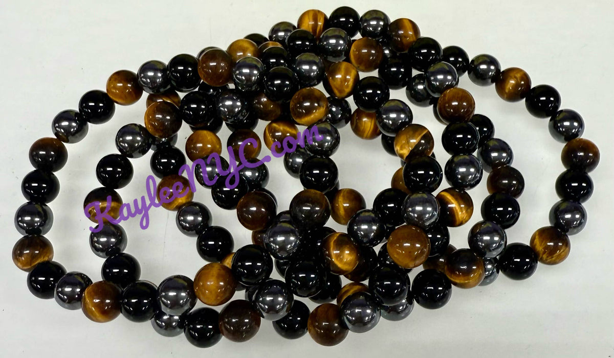 Protection 8mm Natural Crystal Healing Stretch Bracelets