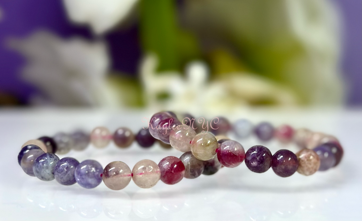 8mm Natural Unicorn Stone Crystal Healing Stretch Bracelet