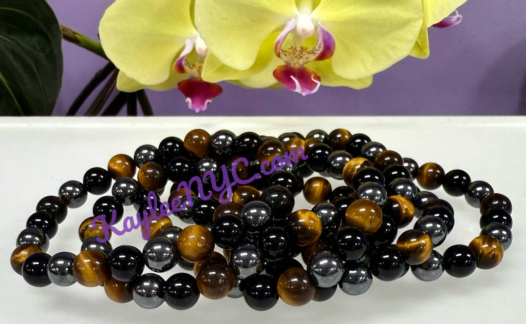 Protection 8mm Natural Crystal Healing Stretch Bracelets
