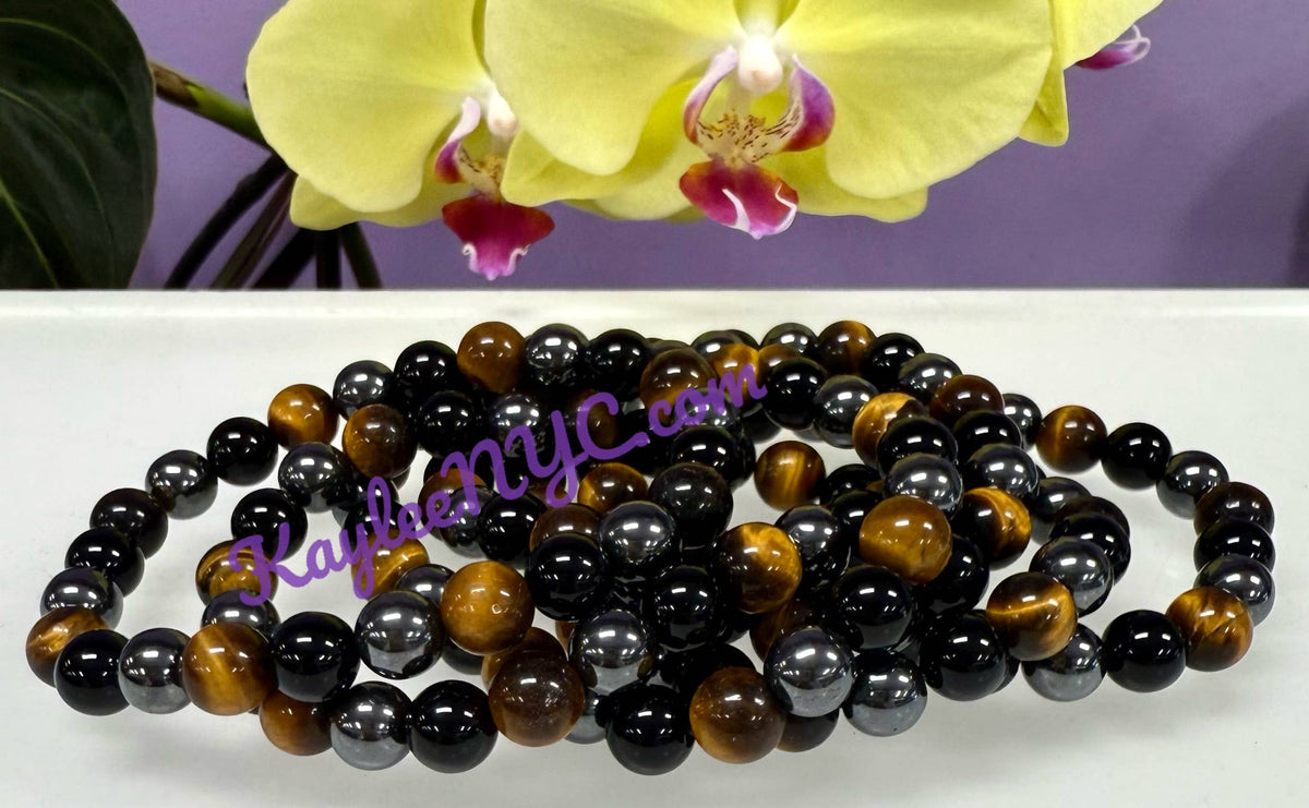 Protection 8mm Natural Crystal Healing Stretch Bracelets