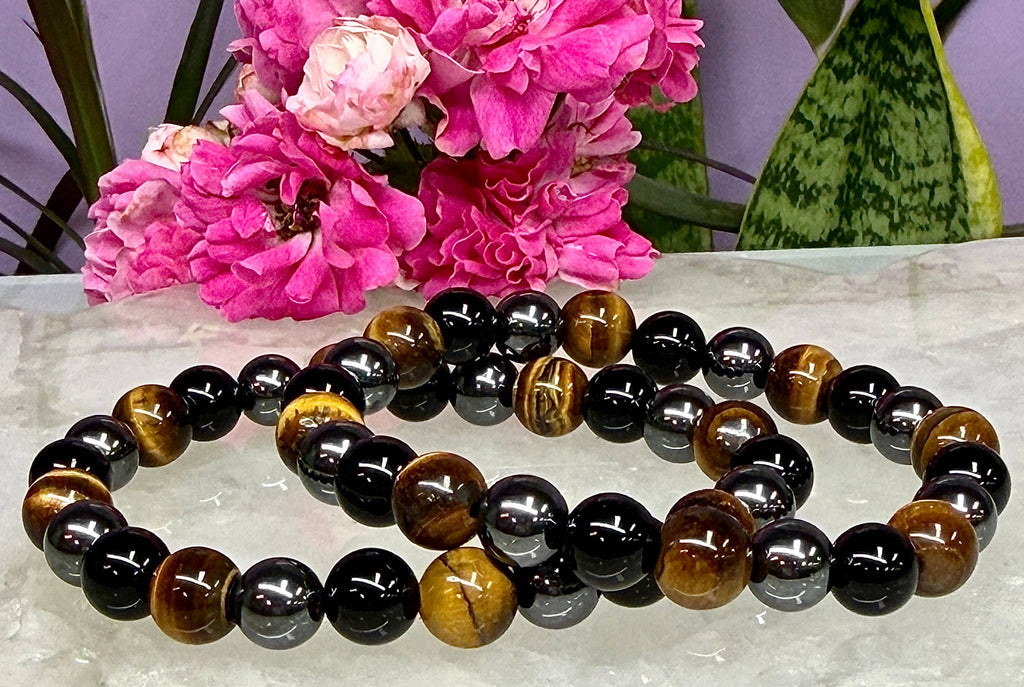 Protection 8mm Natural Crystal Healing Stretch Bracelets