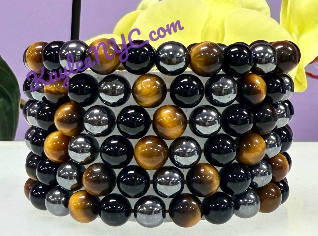 Protection 8mm Natural Crystal Healing Stretch Bracelets