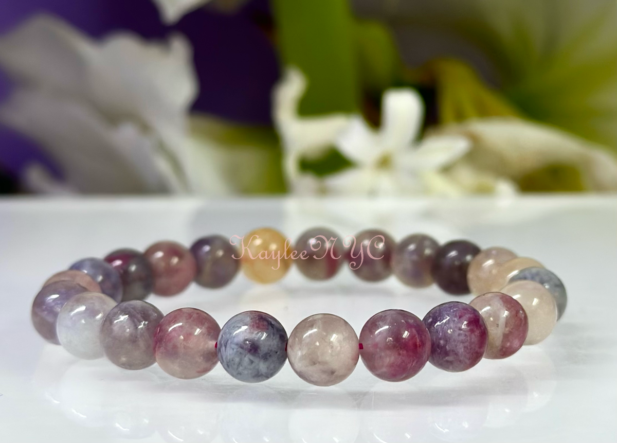 8mm Natural Unicorn Stone Crystal Healing Stretch Bracelet