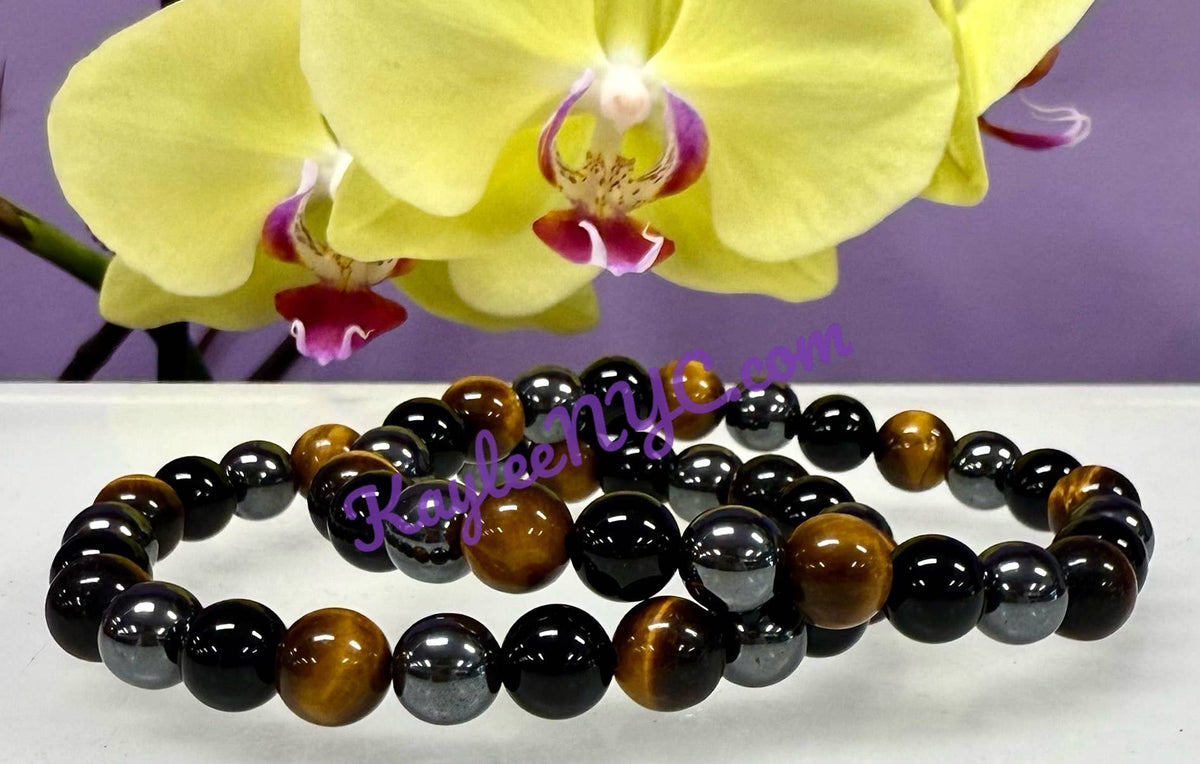 Protection 8mm Natural Crystal Healing Stretch Bracelets
