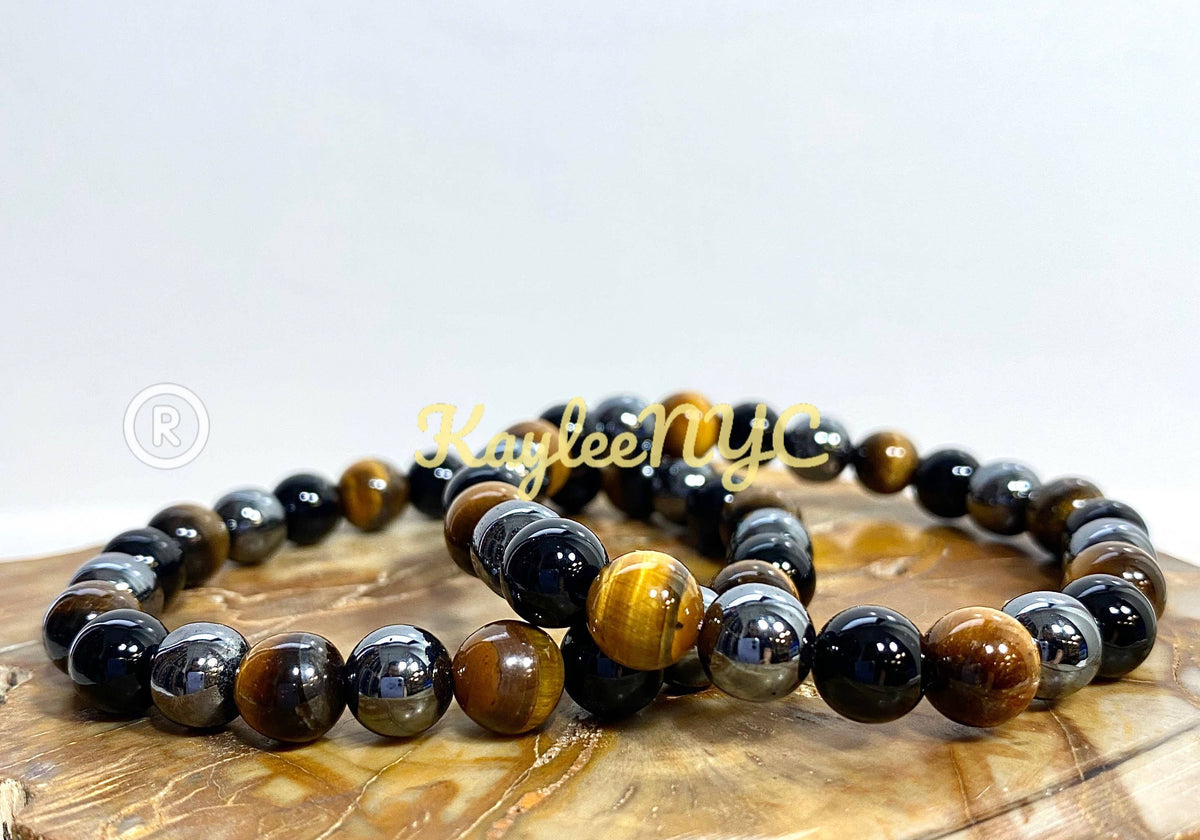 Protection 8mm Natural Crystal Healing Stretch Bracelets