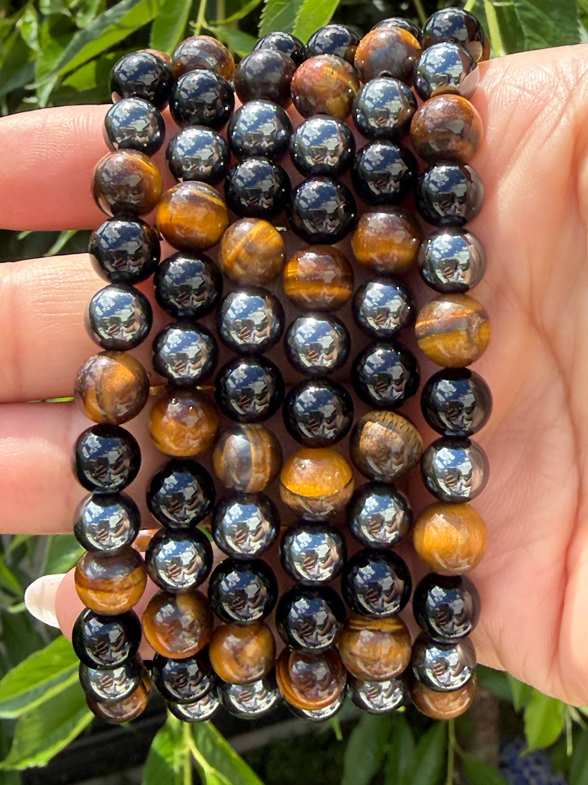 Protection 8mm Natural Crystal Healing Stretch Bracelets