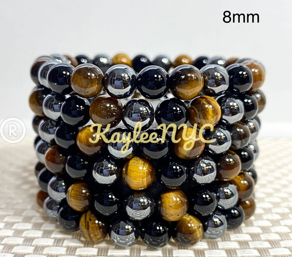 Protection 8mm Natural Crystal Healing Stretch Bracelets