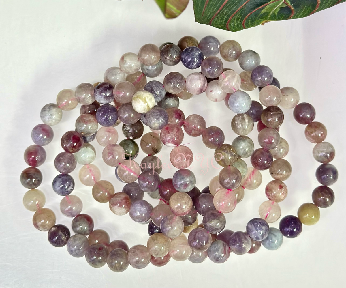8mm Natural Unicorn Stone Crystal Healing Stretch Bracelet