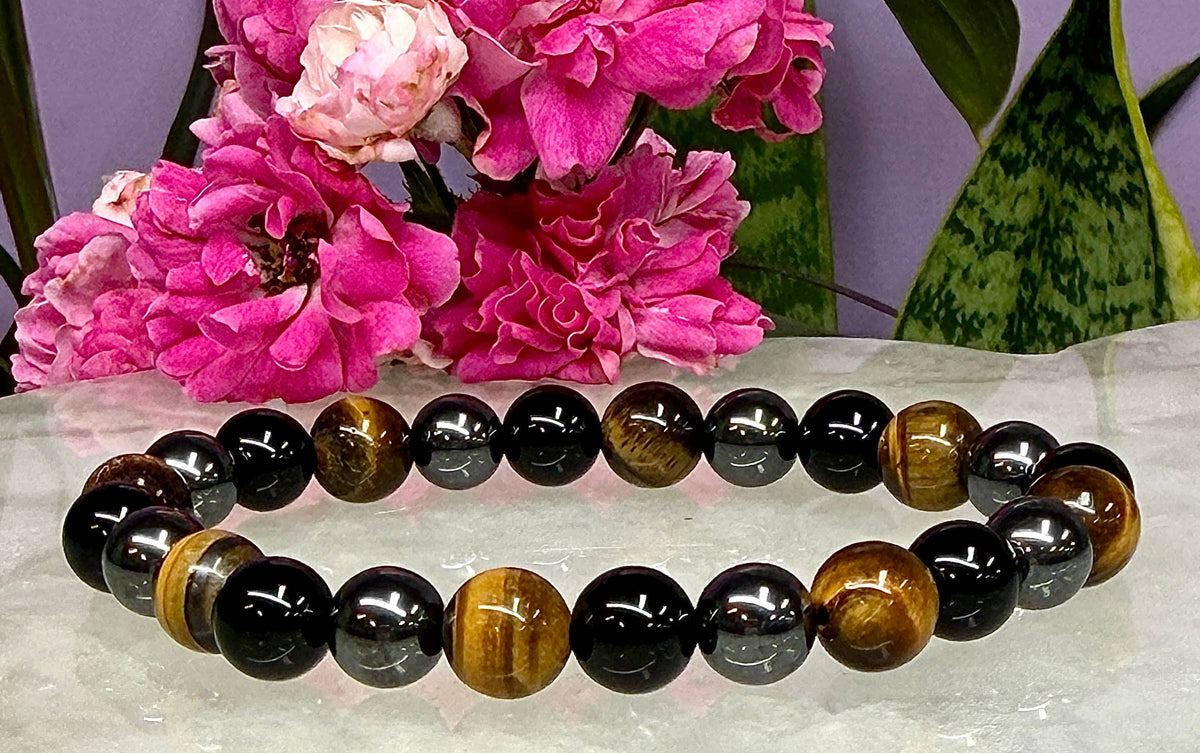 Protection 8mm Natural Crystal Healing Stretch Bracelets